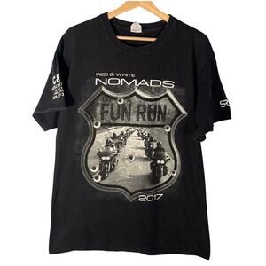 2017 Hell's Angels Nomads Support T-Shirt Fun Run Large‎ Biker Casual Motorcyle